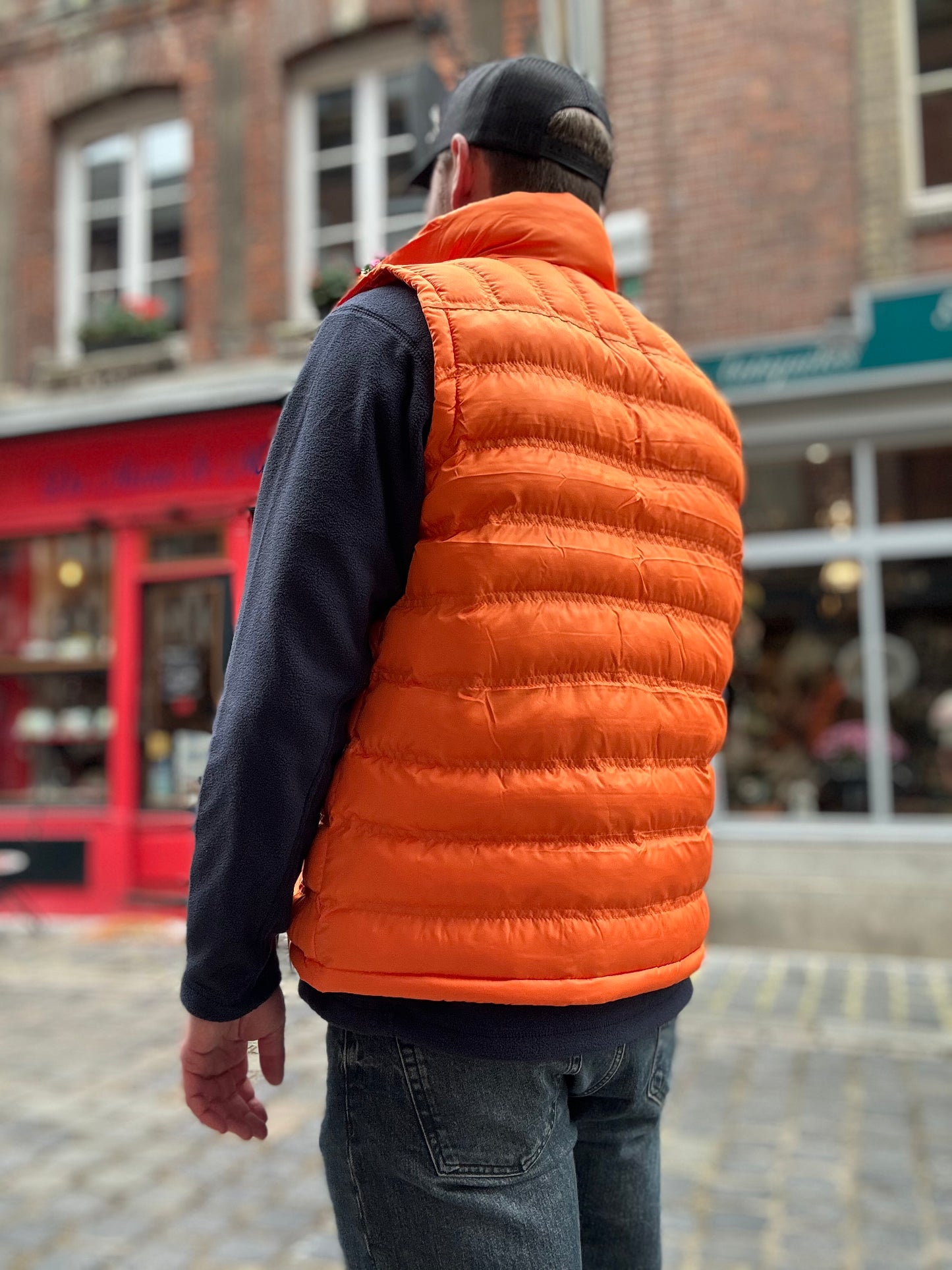 Doudoune Sans Manches Orange.