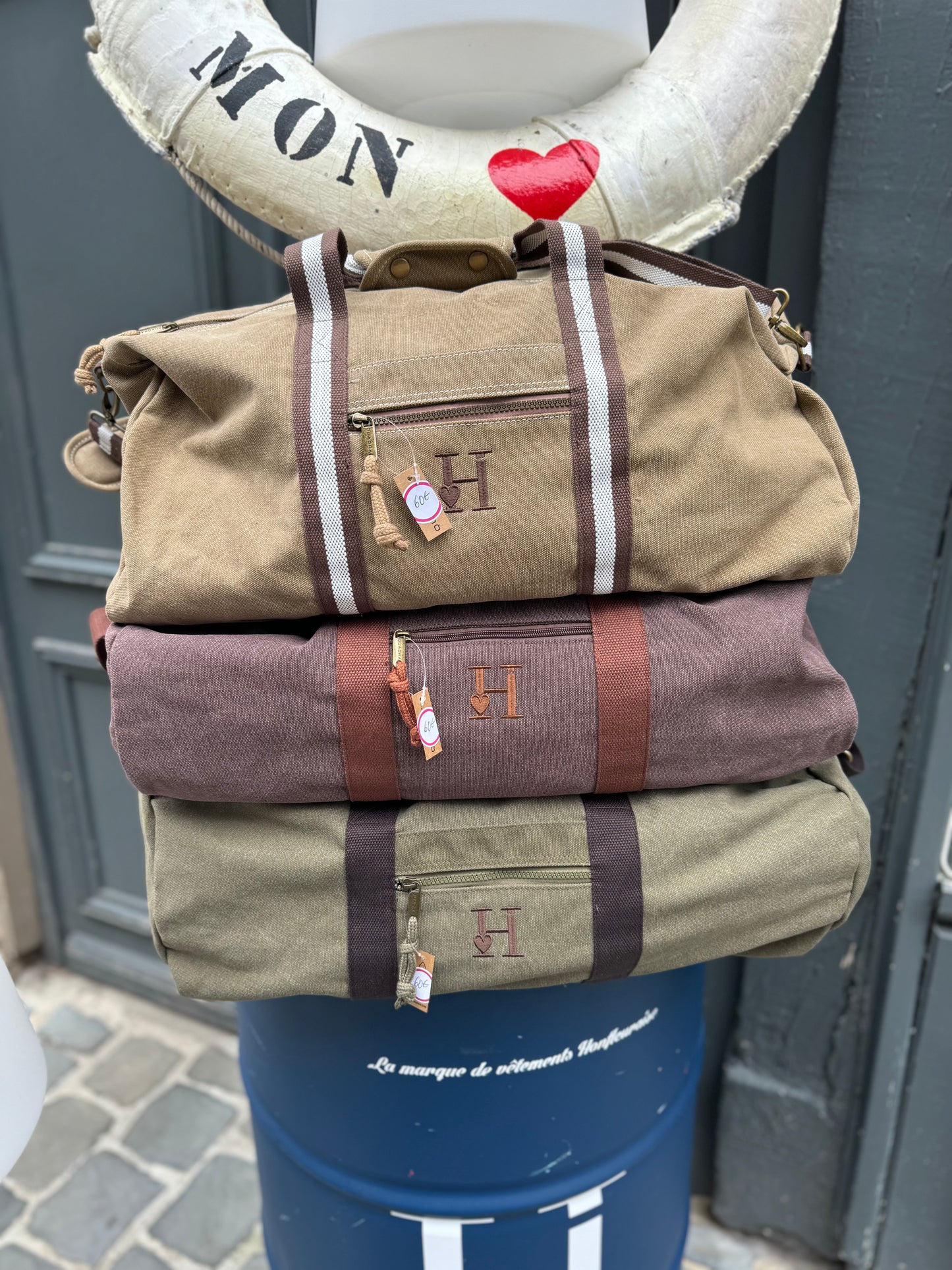 Sac de Voyage Kaki Canvas