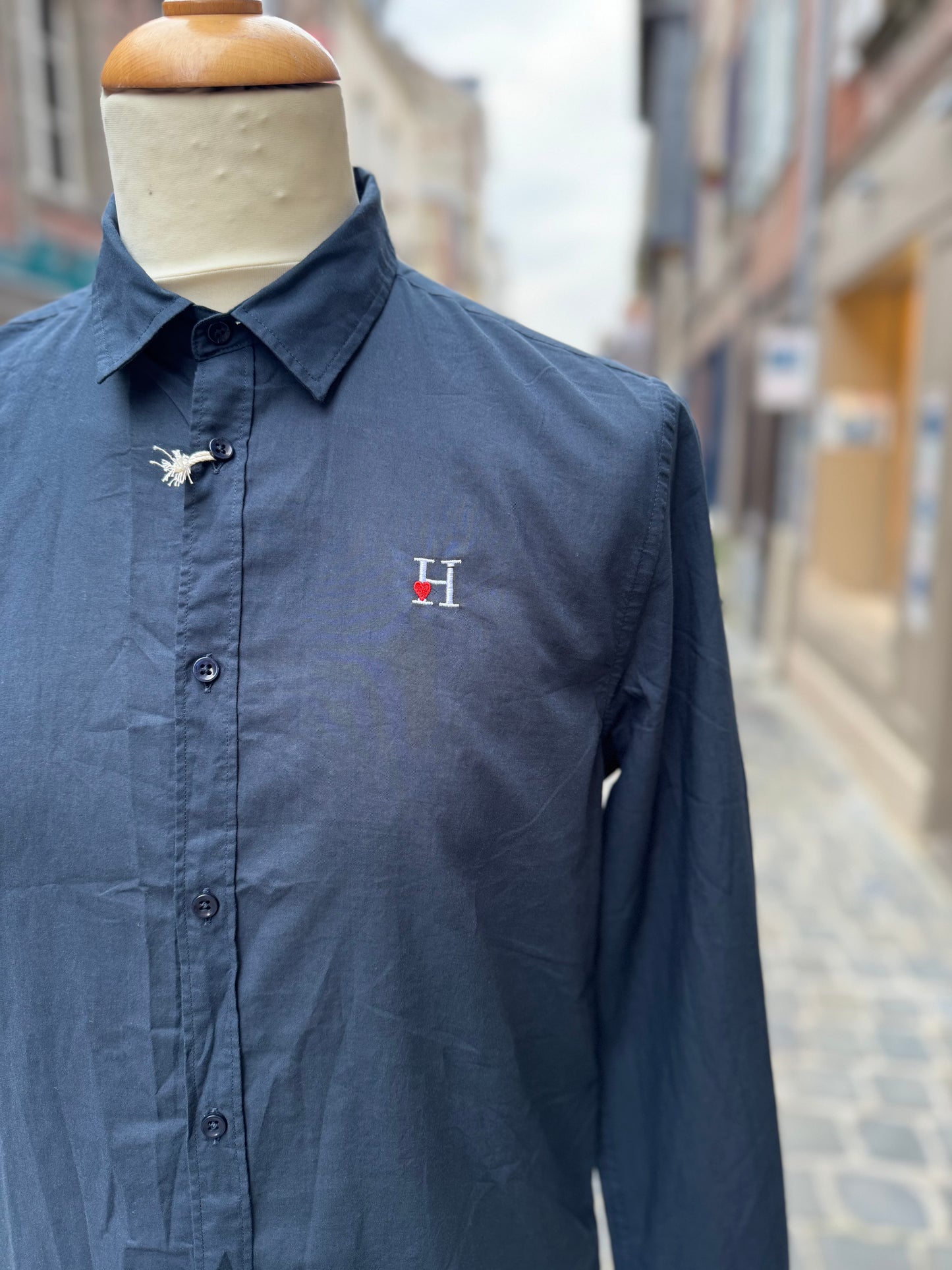 Chemise Bleu Marine Homme