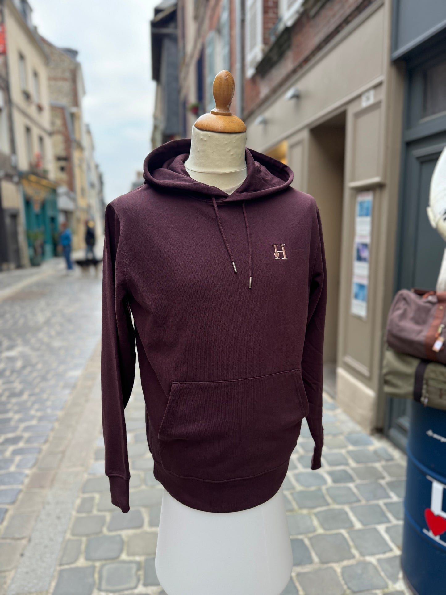 Sweat à Capuche Prune