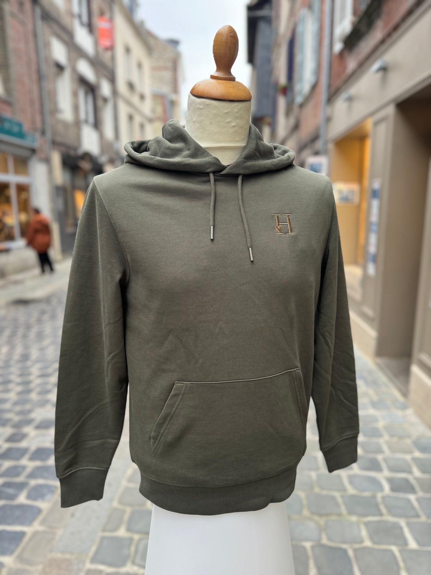 Sweat à Capuche Kaki