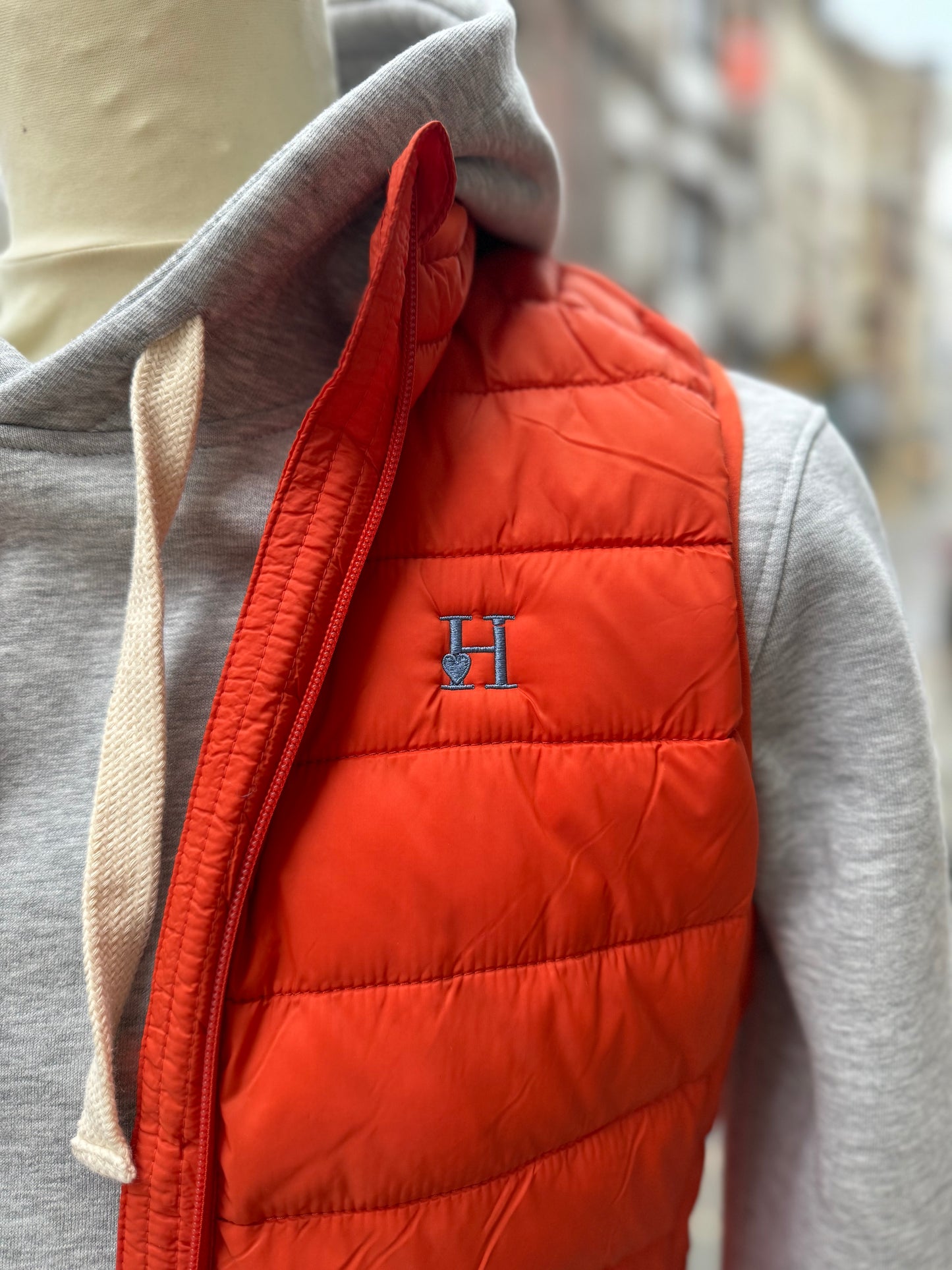 Doudoune S-M Orange marine Femme