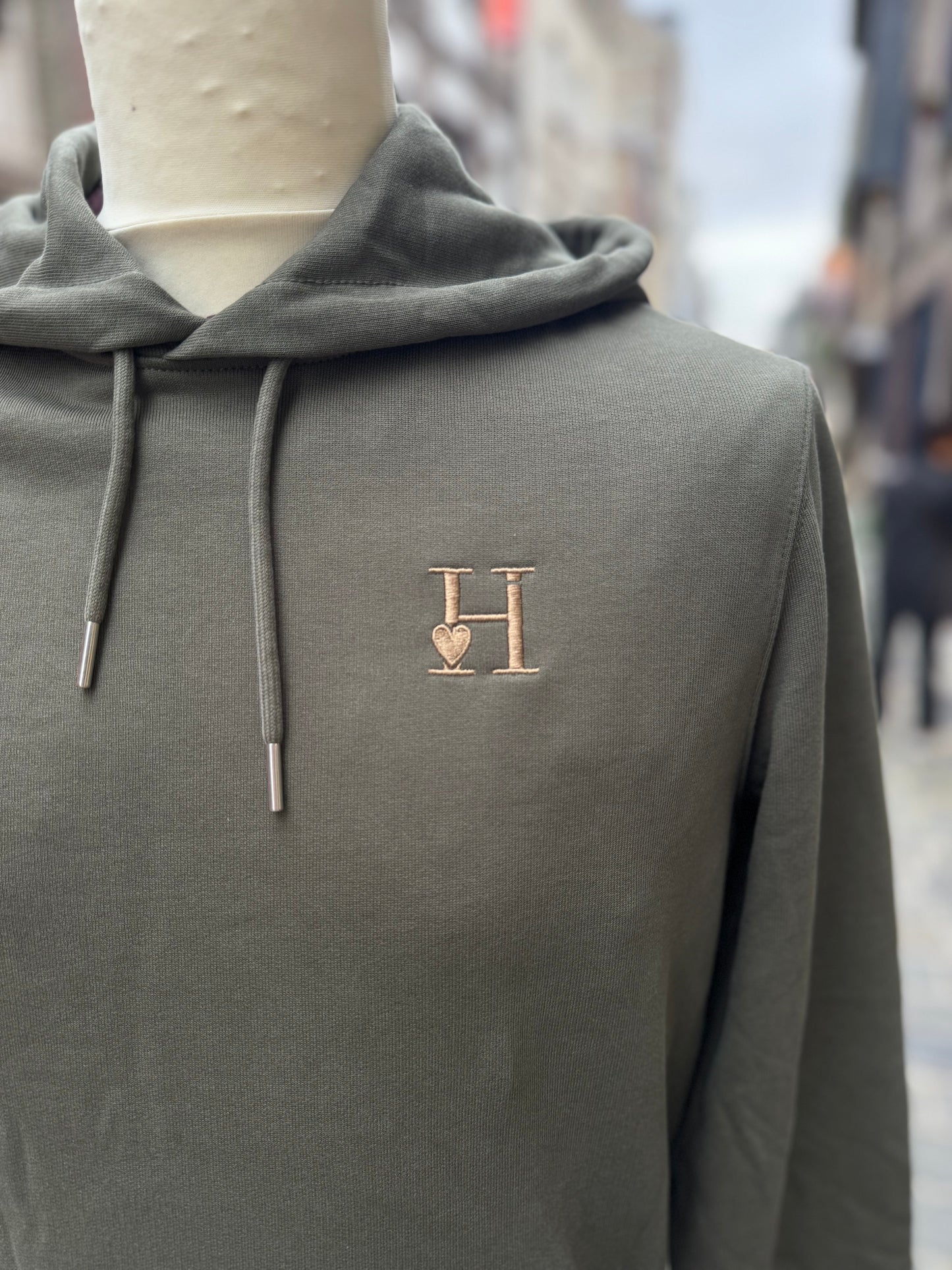 Sweat à Capuche Kaki