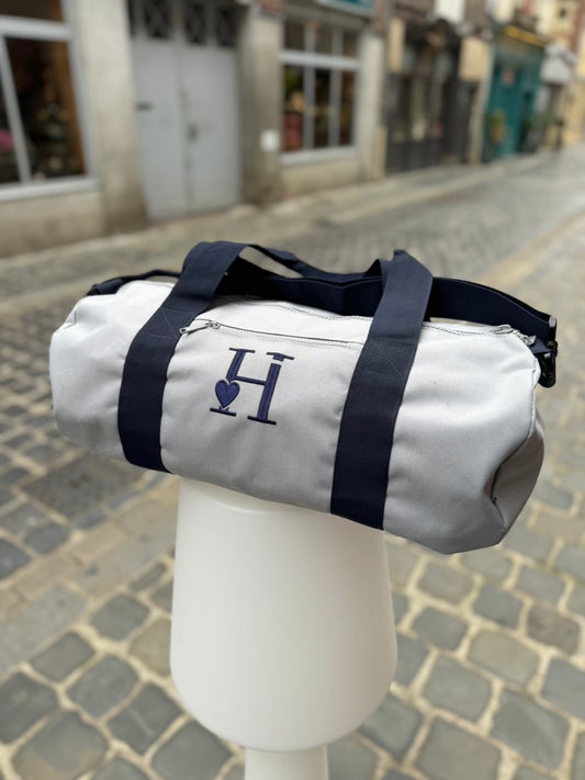 Sac Baril Bleu Gris et Bleu Marine