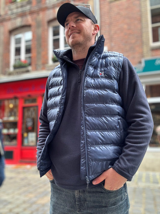 Doudoune Sans Manches Bleu Marine .