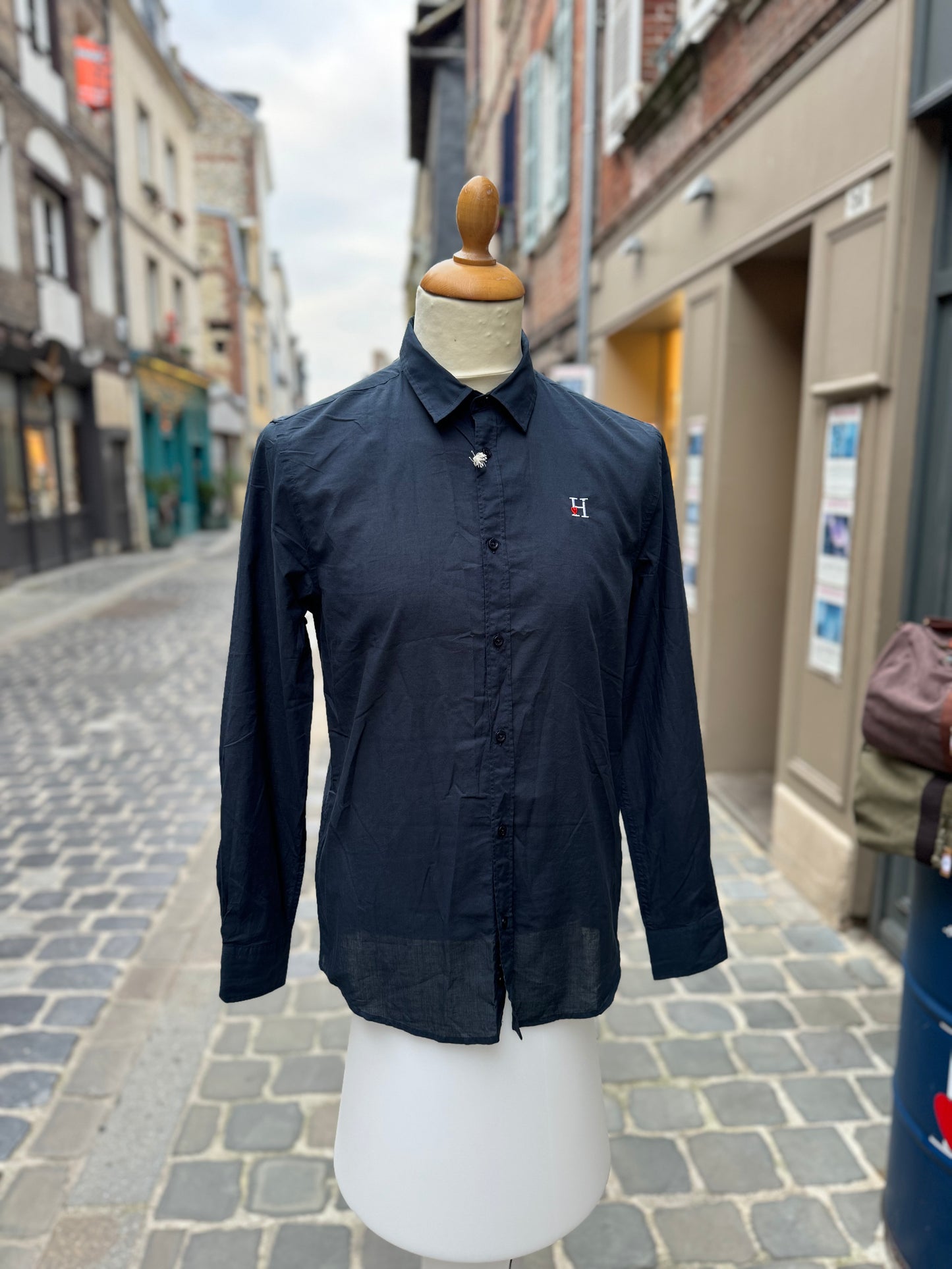 Chemise Bleu Marine Homme