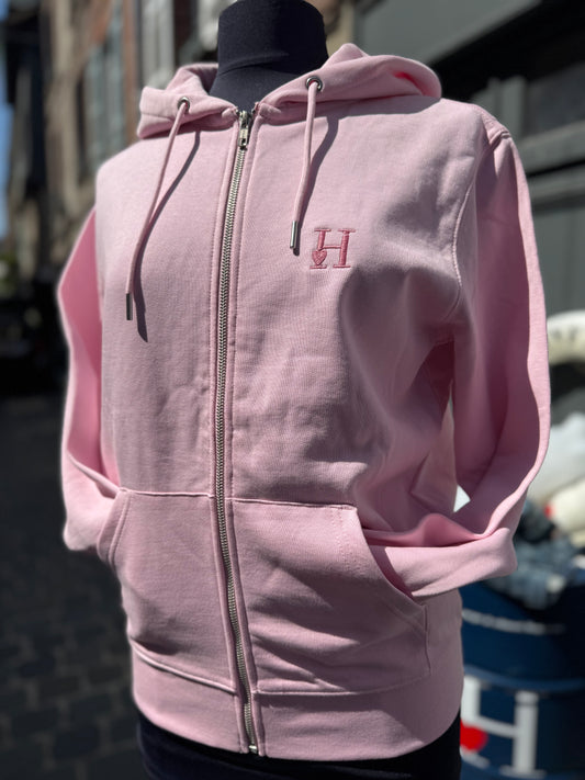Zippé Capuche Rose