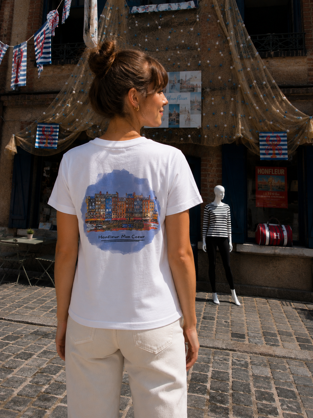 T-Shirt Blanc ( Logo Vieux Bassin )