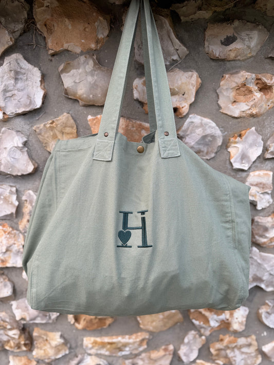 Cabas Vert D'eau H vert foncé