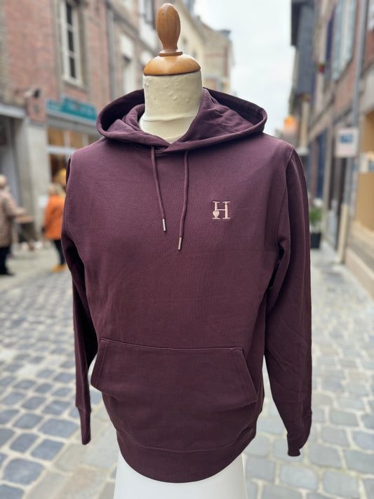 Sweat à Capuche Prune