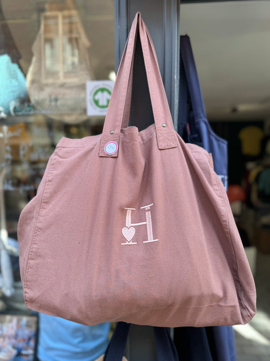 Cabas marron Écorce H plus clair