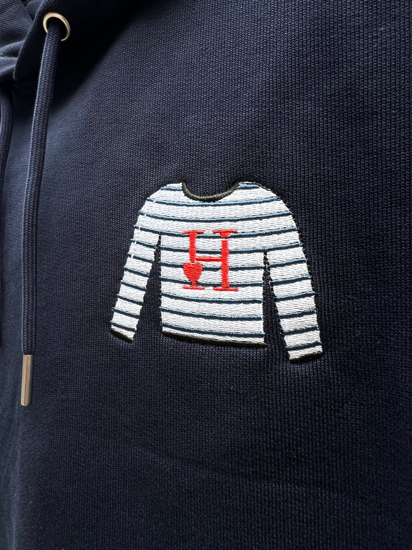Sweat à Capuche Marinière