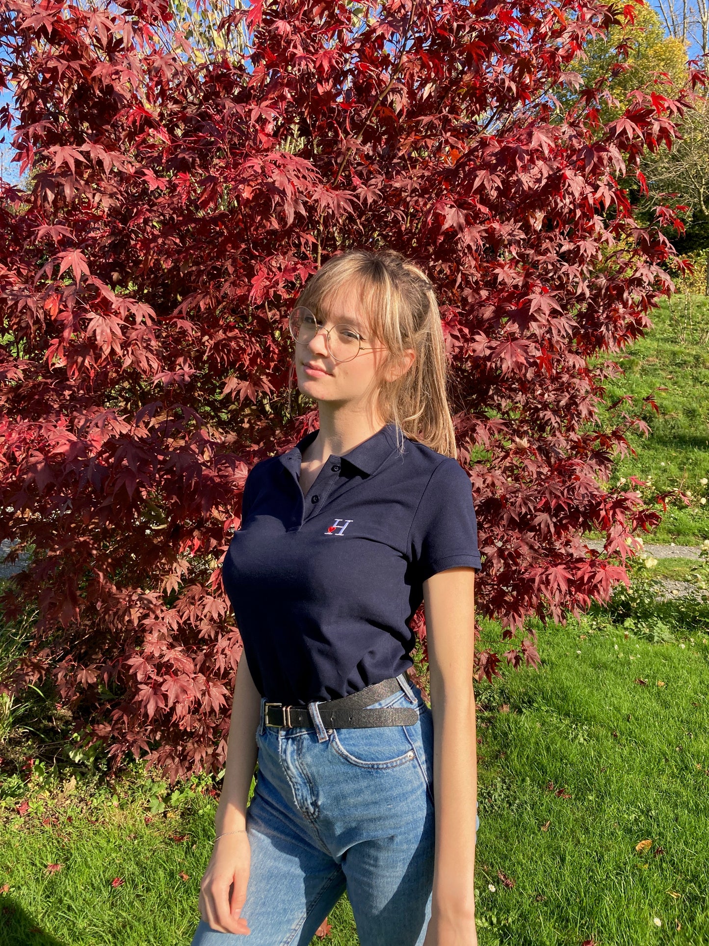 Polo Femme Bleu Marine.