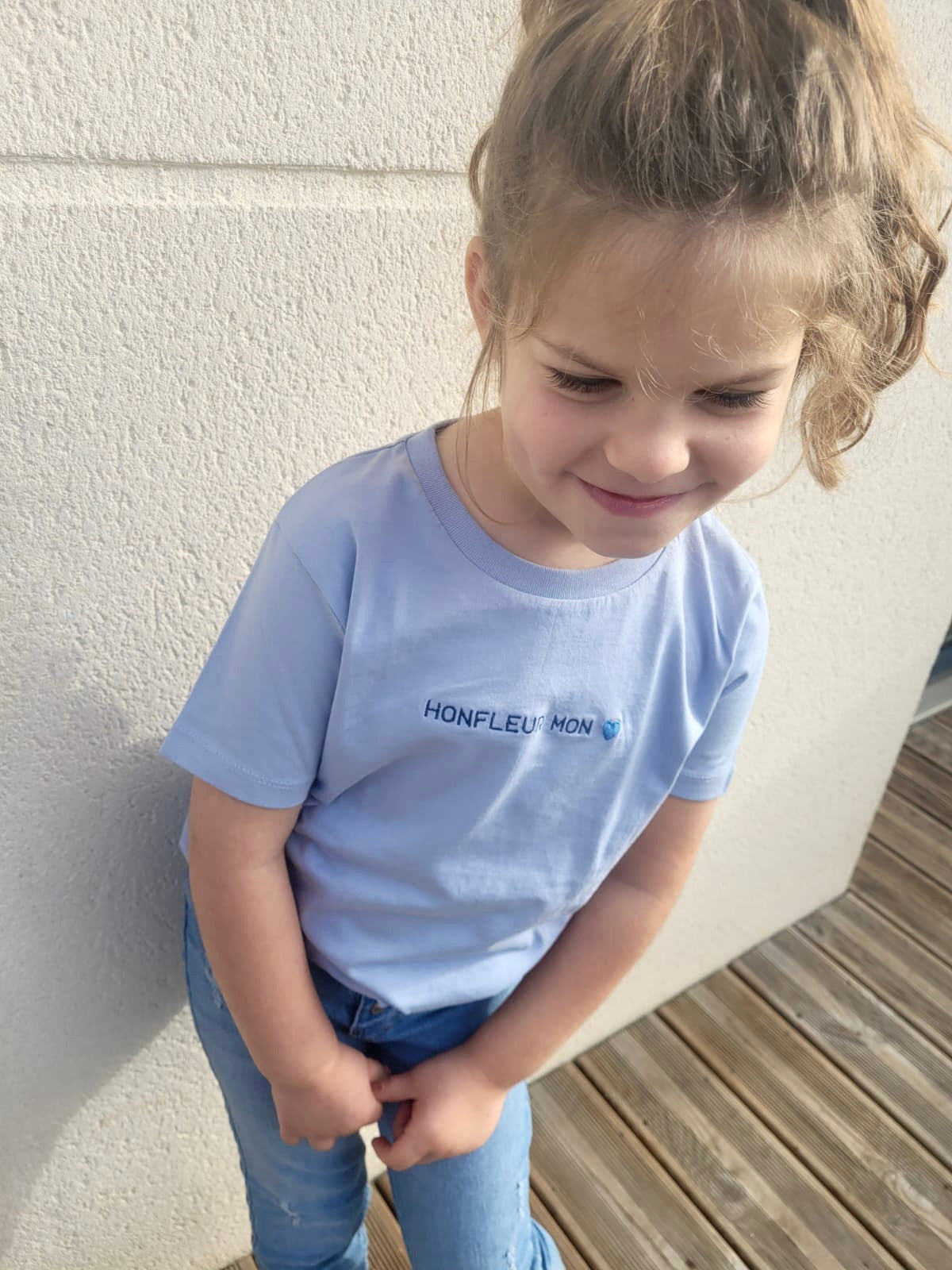 T-shirt Bleu Pastel.