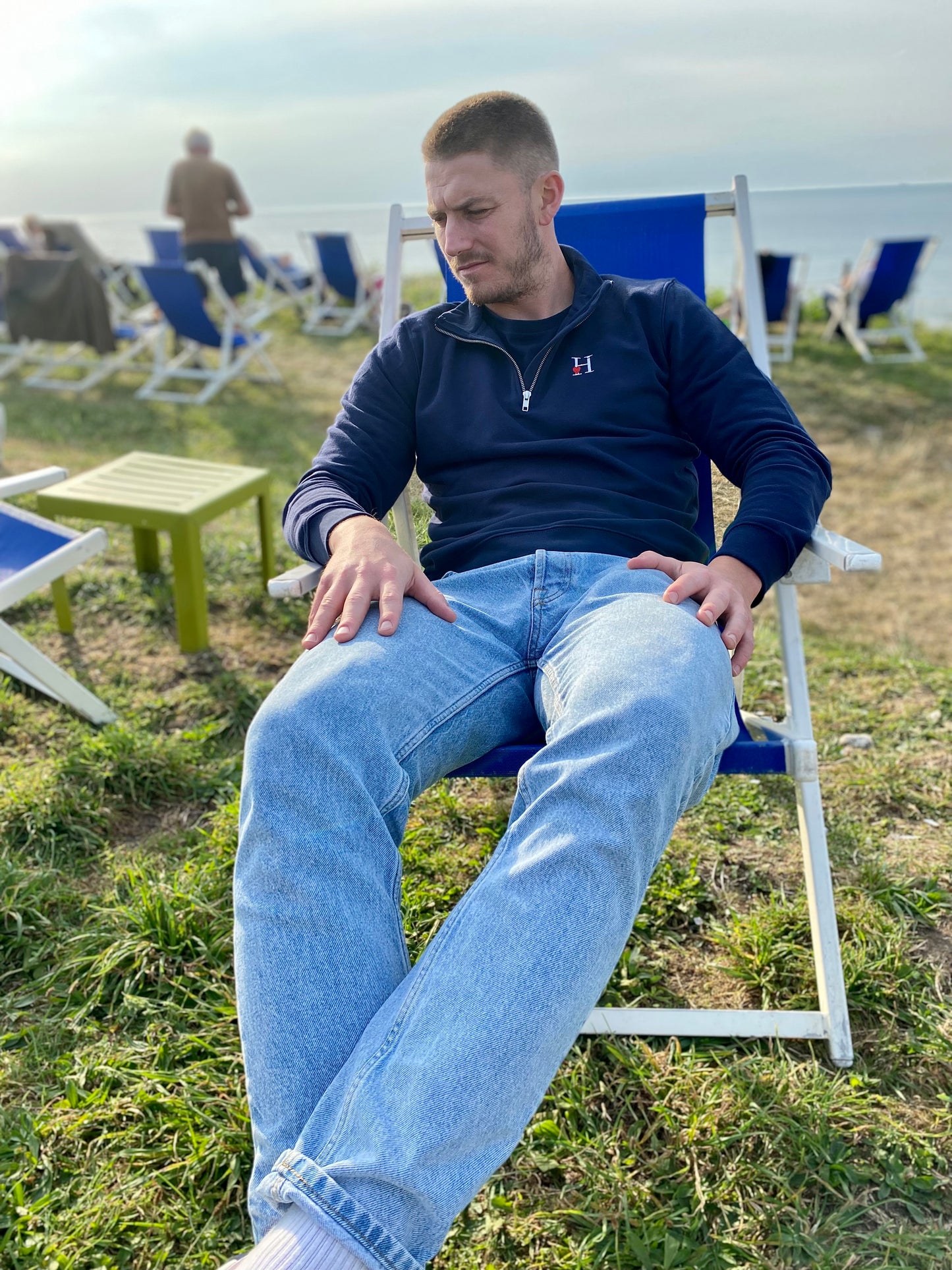 Sweat Camionneur Bleu Marine.