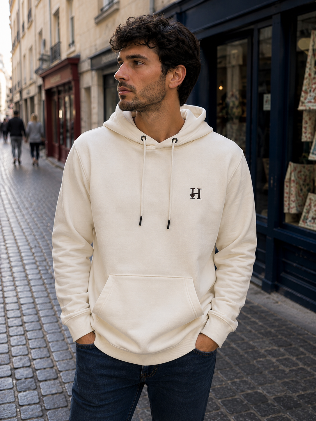 Sweat à Capuche ivoire