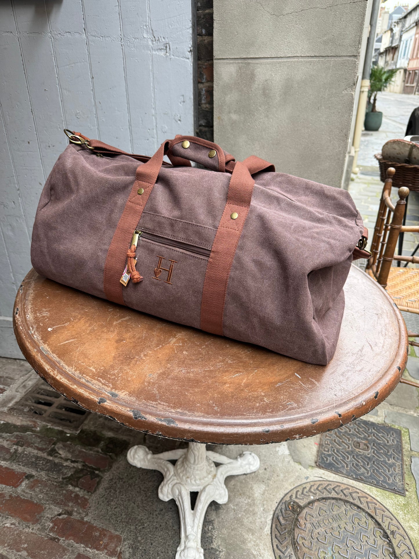 Sac de Voyage Marron Canvas
