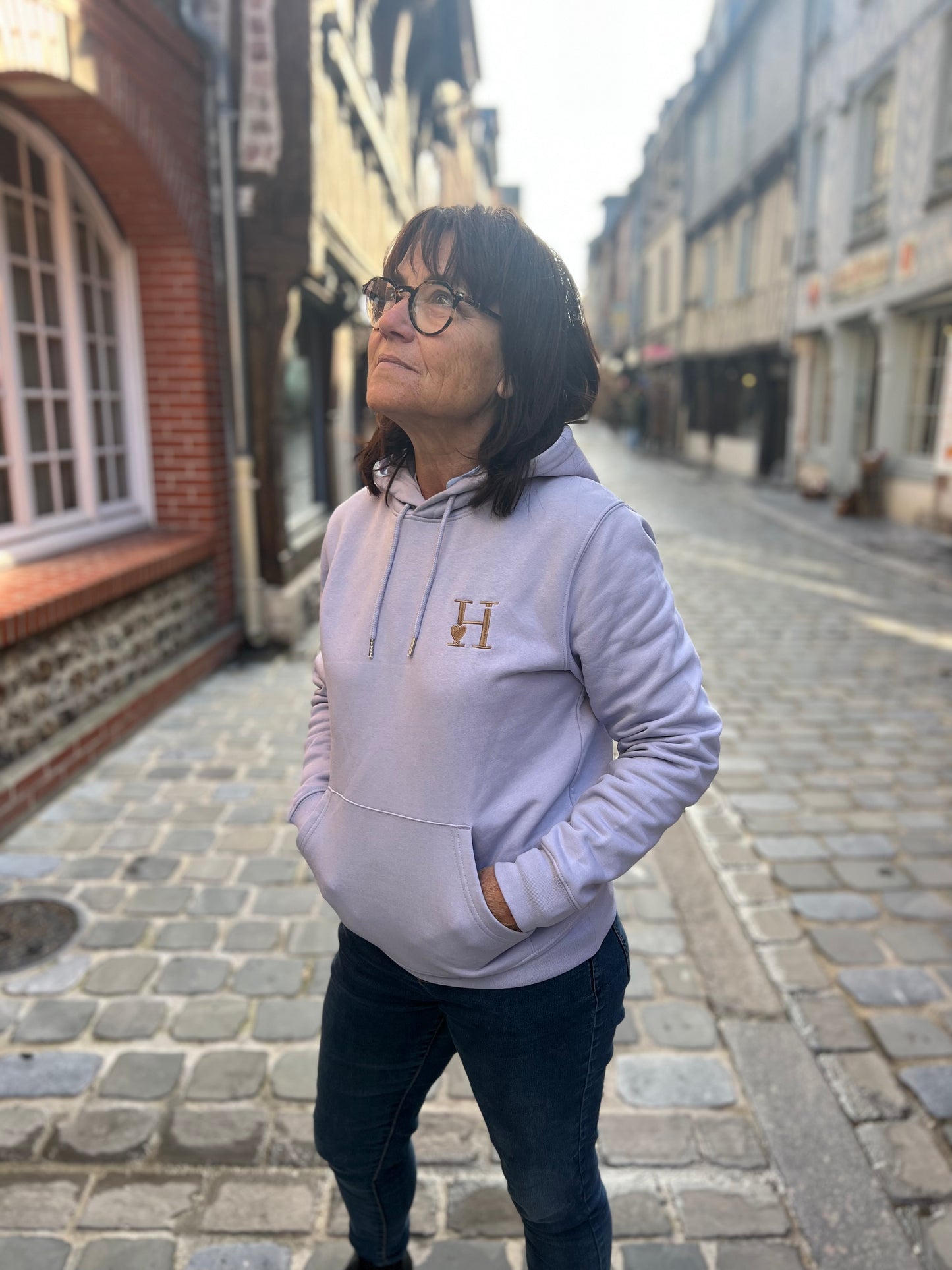 Sweat à Capuche lavende