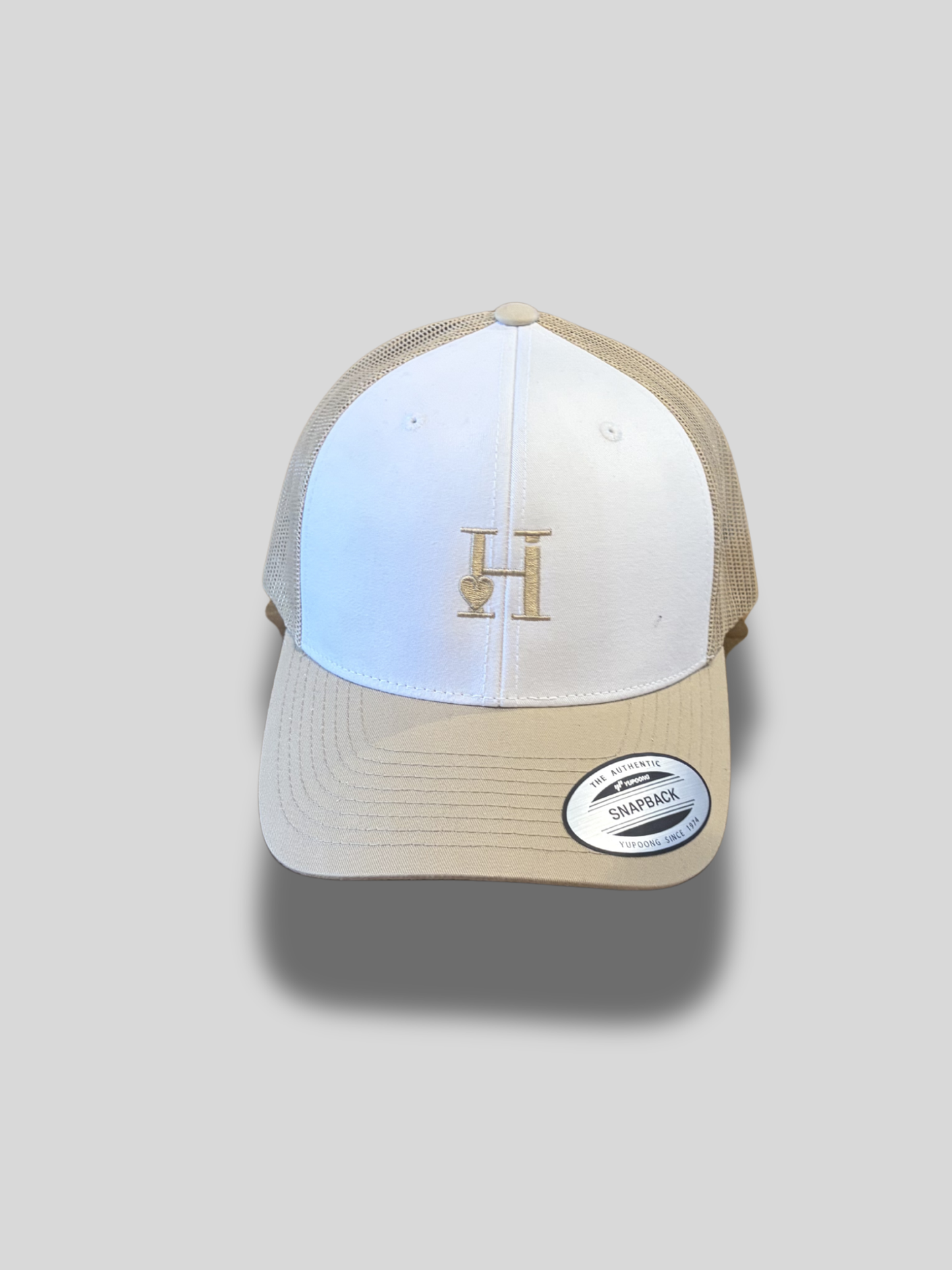 Casquette Blanche et Beige