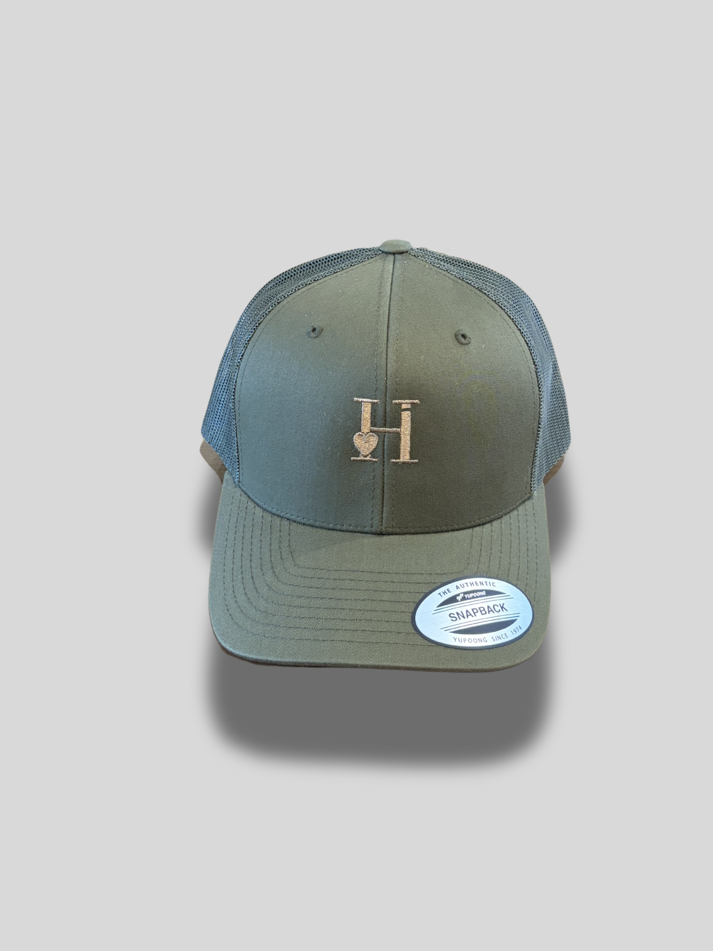 Casquette Kaki et or