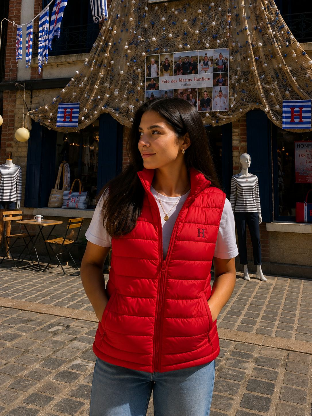 Doudoune S-M Rouge Femme
