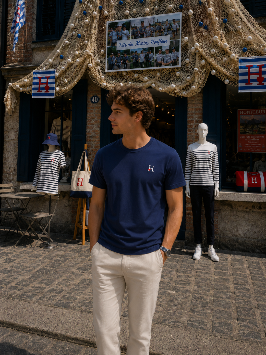 T-shirt Bleu Marine.