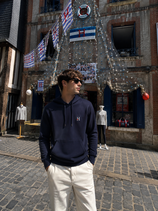 Sweat à Capuche bleu marine