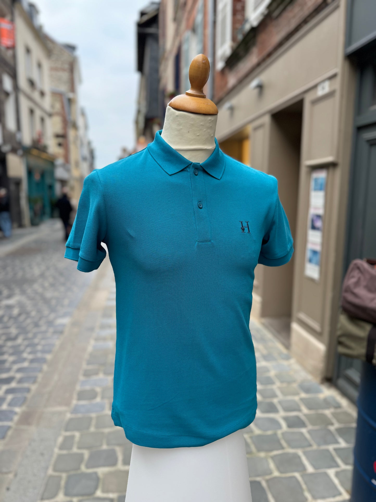 Polo Homme Bleu Canard