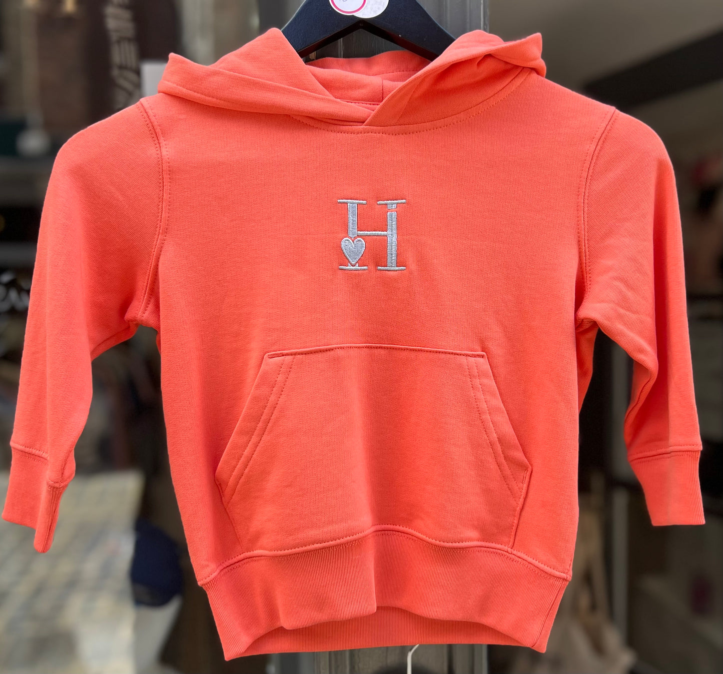 Sweat à Capuche Orange Clair