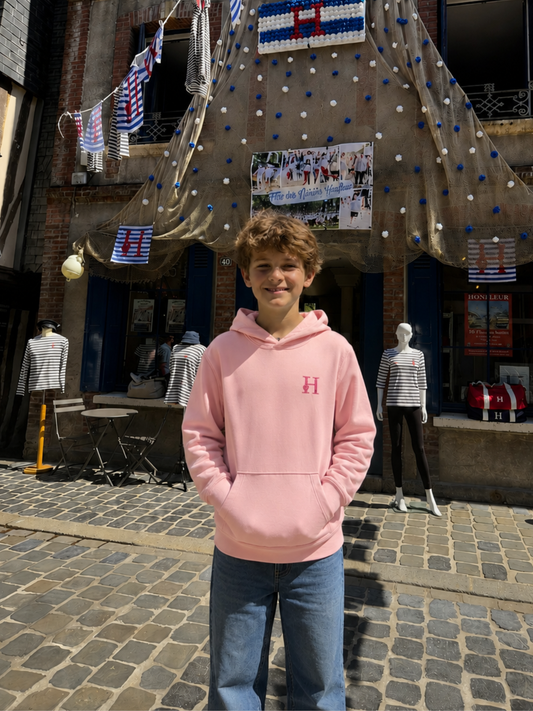 Sweat Capuche Rose Enfant
