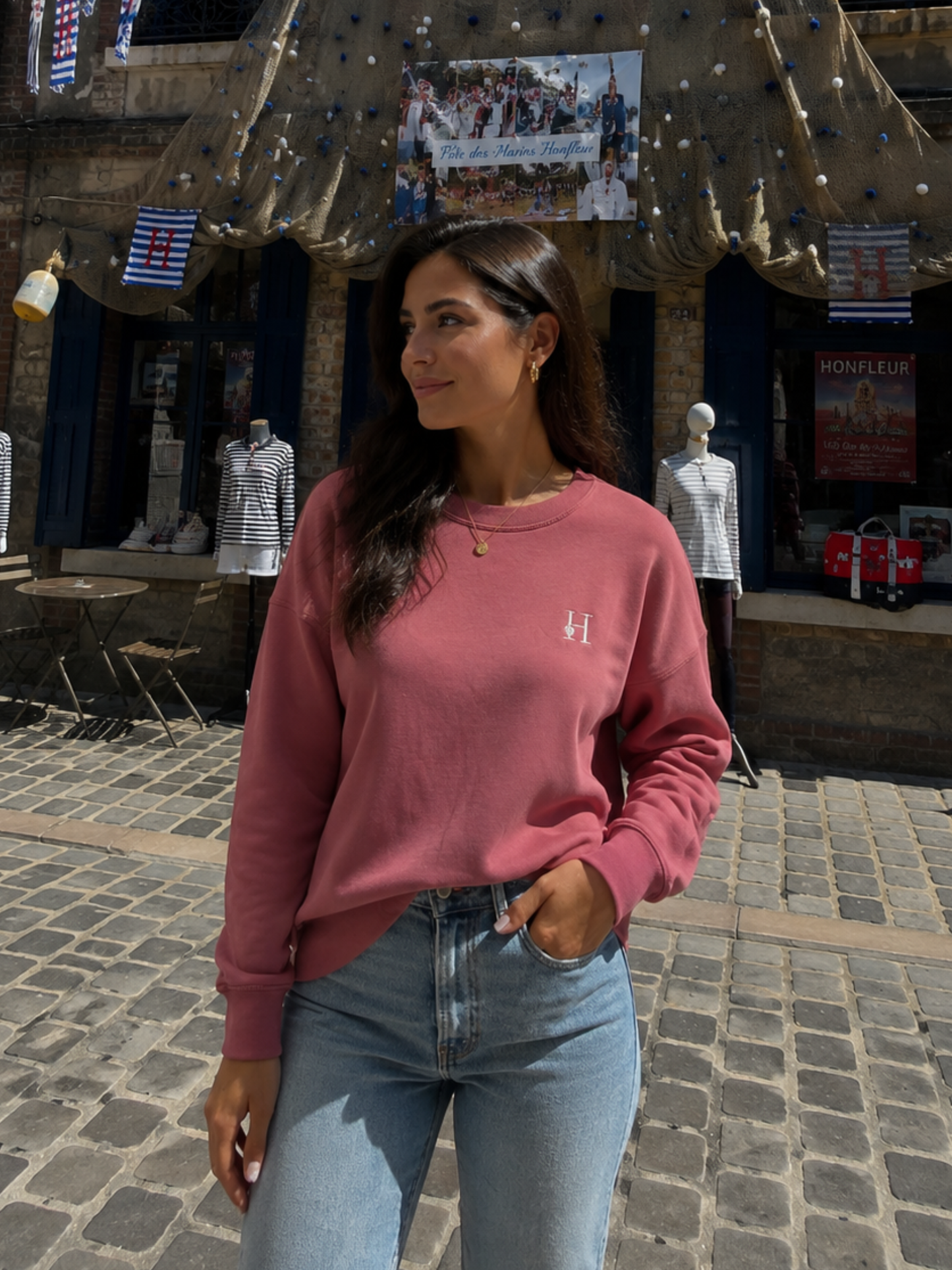 Sweat Rose Col Rond