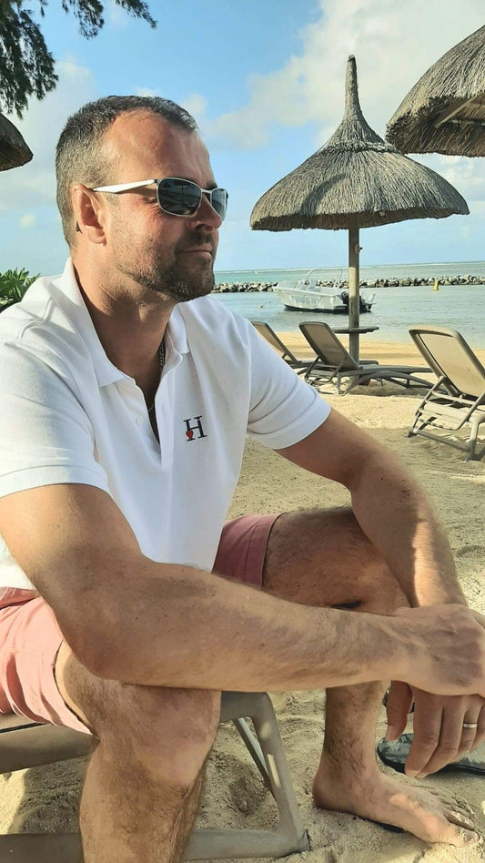 Polo Homme Blanc.